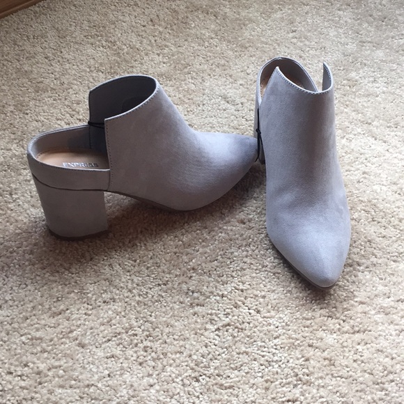 Express size 6 heeled mules booties. Like new. - Picture 2 of 4